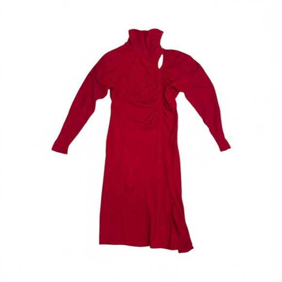 Itallian Red Stretch Vintage Dress - Picture 1 of 7